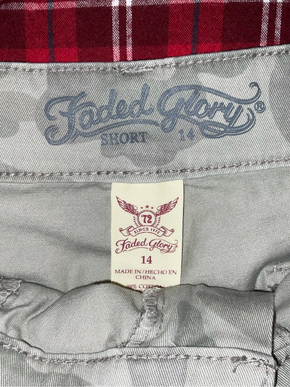 Faded Glory Taupe Camo Utility Shorts - Picture 3 of 5